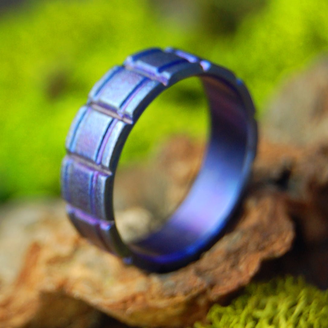 Purple | Size 5 At 5mm | Titanium Wedding Ring | On Sale - Minter and Richter Designs