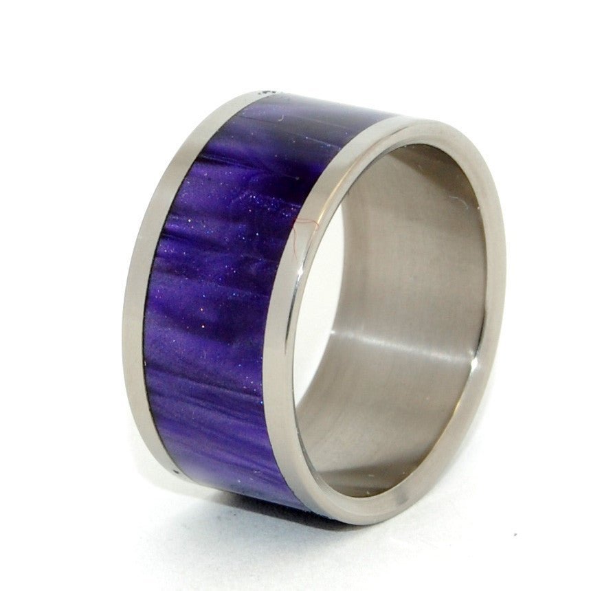 Purpura | Men's Purple Resin & Titanium Wedding Ring - Minter and Richter Designs