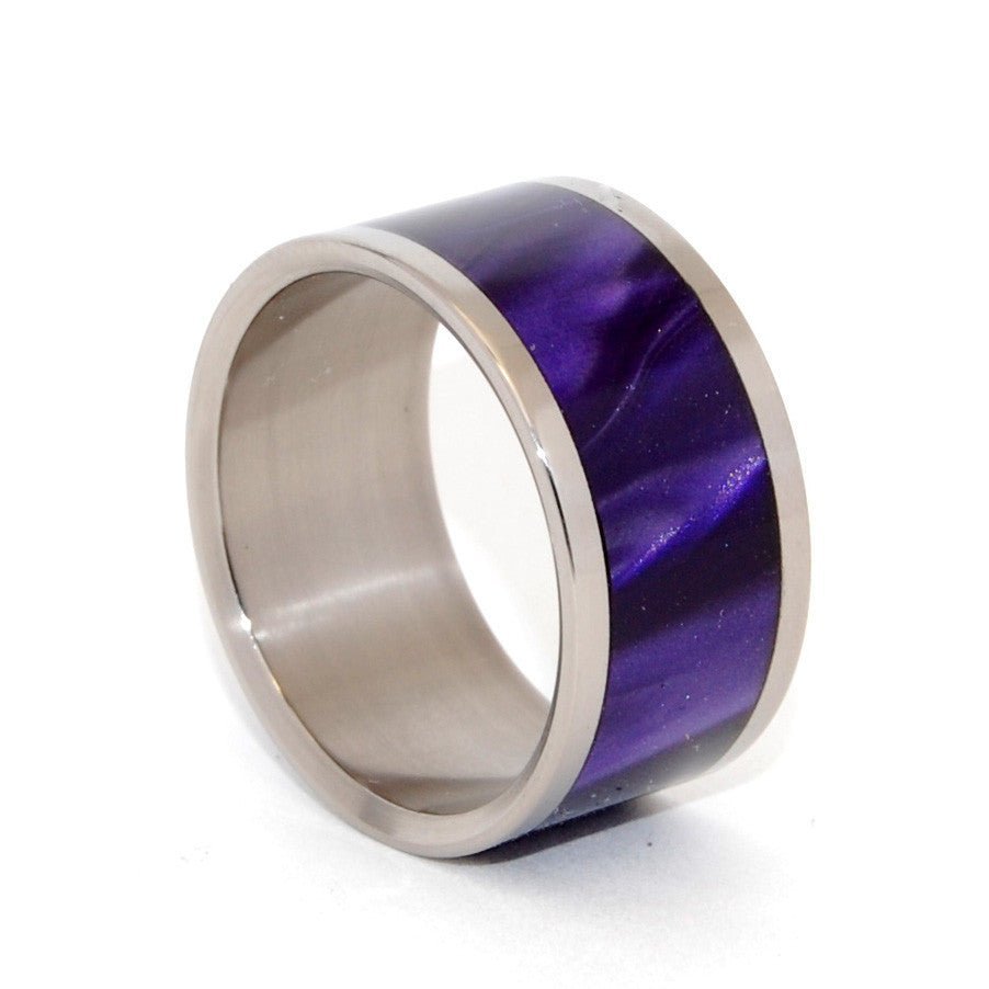 Purpura | Men's Purple Resin & Titanium Wedding Ring - Minter and Richter Designs