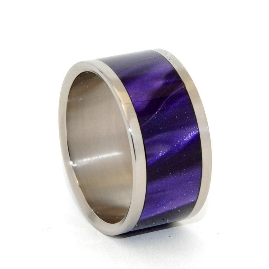 Purpura | Men's Purple Resin & Titanium Wedding Ring - Minter and Richter Designs