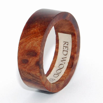 California Greening | Men's Meteorite, Dinosaur Tooth, California Redwood, M3 & Titanium Wedding Ring