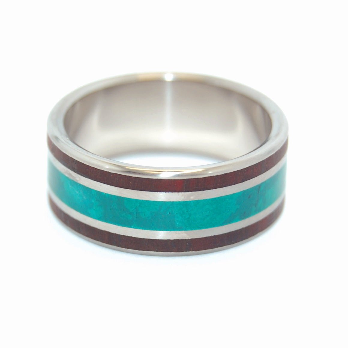 Rosewood Morning Song | Men's Rosewood, Jade & Titanium Wedding Ring - Minter and Richter Designs