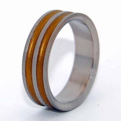 Rustic Ring | Men's Bronze & Titanium Wedding Ring - Minter and Richter Designs