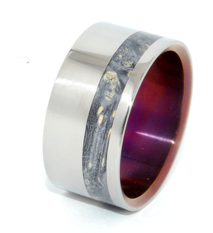 Shasta | Men's Wood & Anodized Titanium Wedding Ring - Minter and Richter Designs