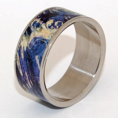 Shooting Stars | Men's Box Elder Wood Wedding Ring - Minter and Richter Designs