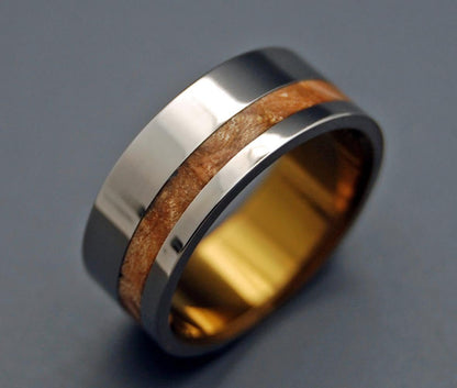 Silver Faun | Men's Maple Wood & Titanium Wedding Ring - Minter and Richter Designs