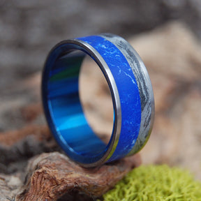 SODALITE BURST | Sodalite Stone & Silver Burst M3 - Stone Wedding Ring