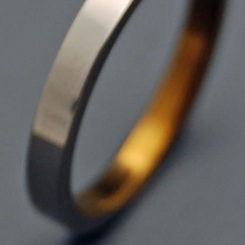 Slim, Sleek & Bronze | Men's Anodized Bronze & Titanium Wedding Ring - Minter and Richter Designs