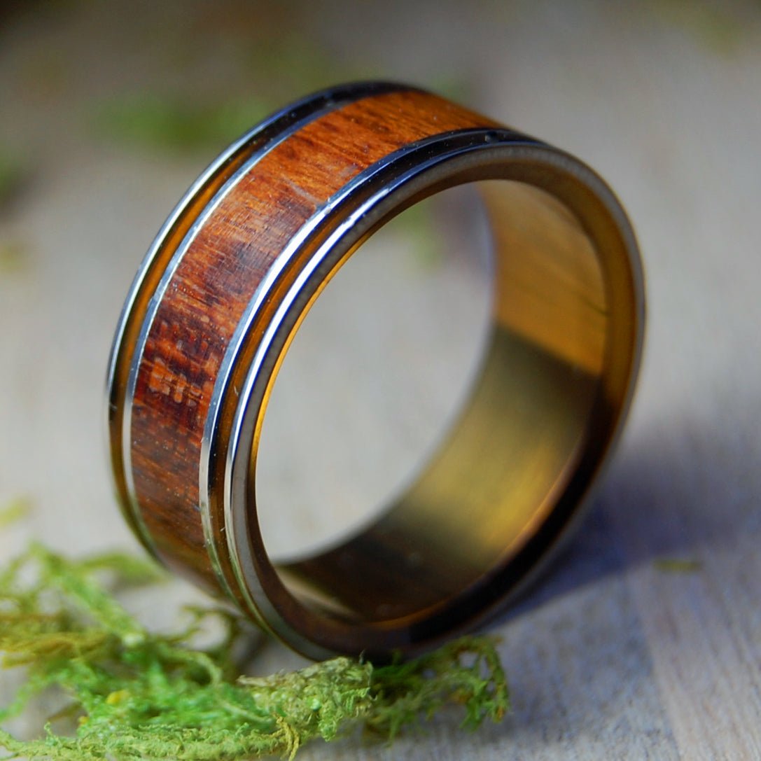 Snake Alchemist | Men's Snake Wood & Titanium Wedding Ring - Minter and Richter Designs