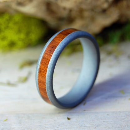 Snake In The Sand | Men's Snake Wood & Titanium Wedding Ring - Minter and Richter Designs