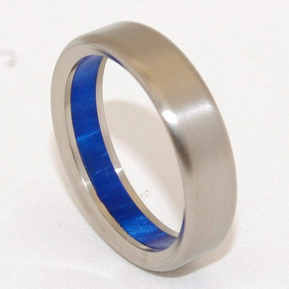 Something Blue | Men's Titanium Wedding Ring - Minter and Richter Designs