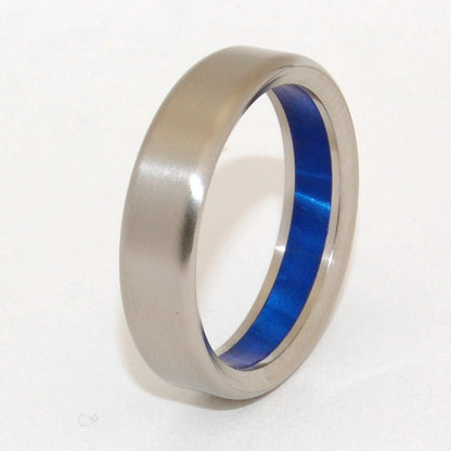 Something Blue | Men's Titanium Wedding Ring - Minter and Richter Designs