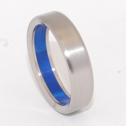 Something Blue | Men's Titanium Wedding Ring - Minter and Richter Designs