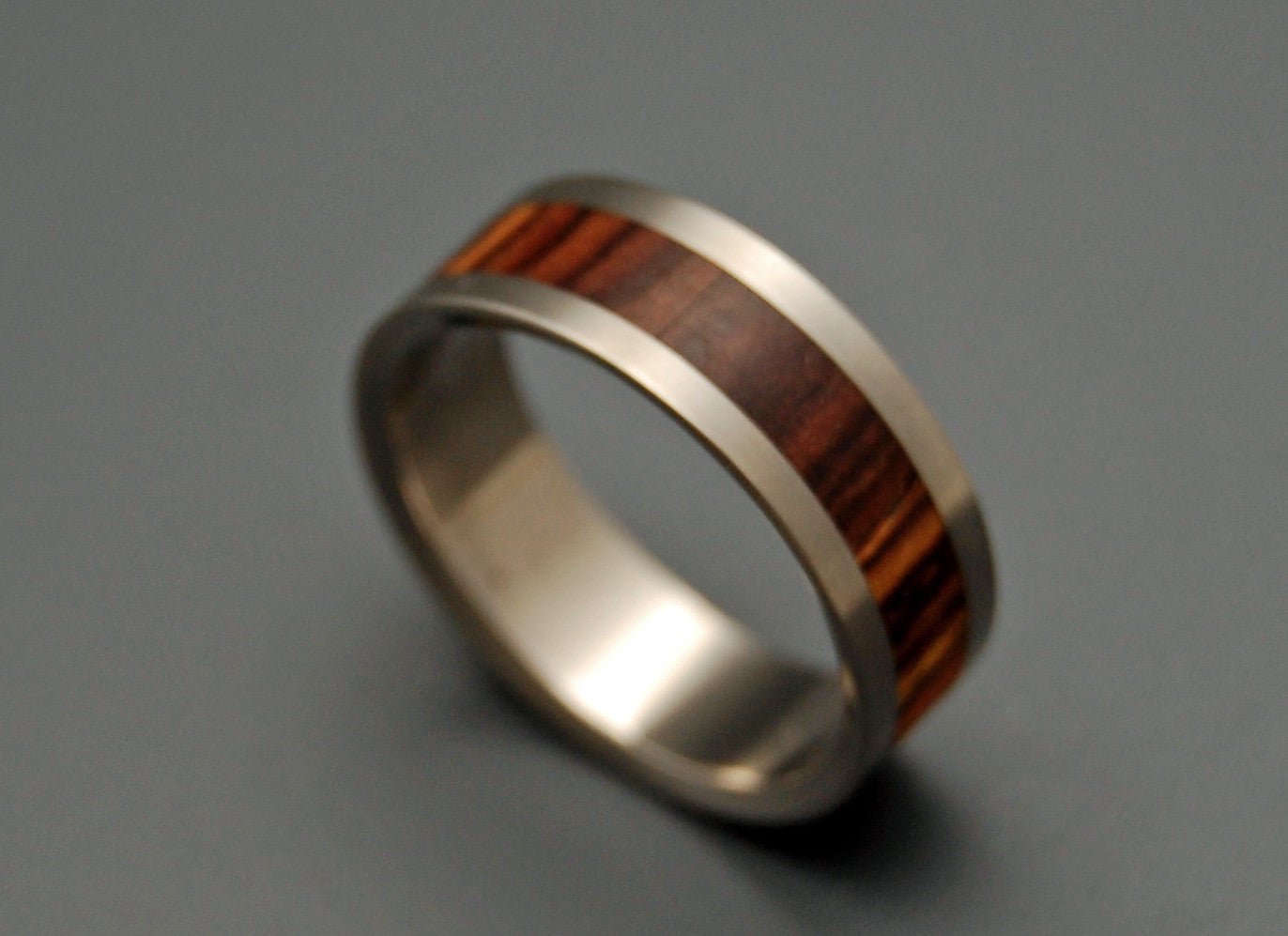 Standing Still | Men's Wood & Titanium Wedding Ring - Minter and Richter Designs