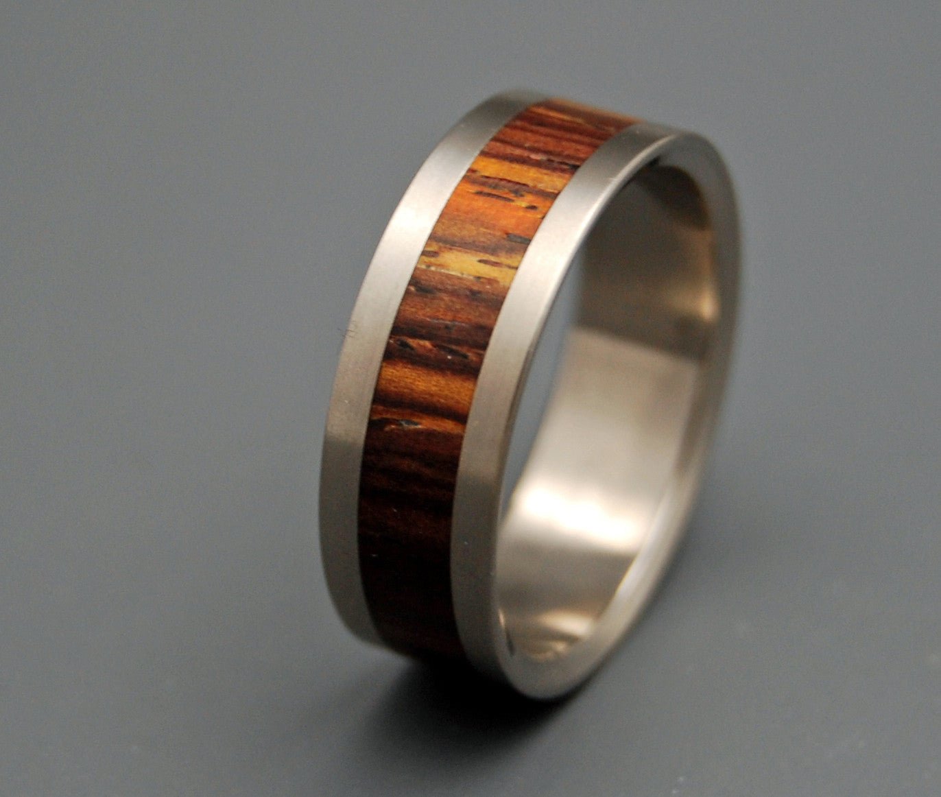 Standing Still | Men's Wood & Titanium Wedding Ring - Minter and Richter Designs