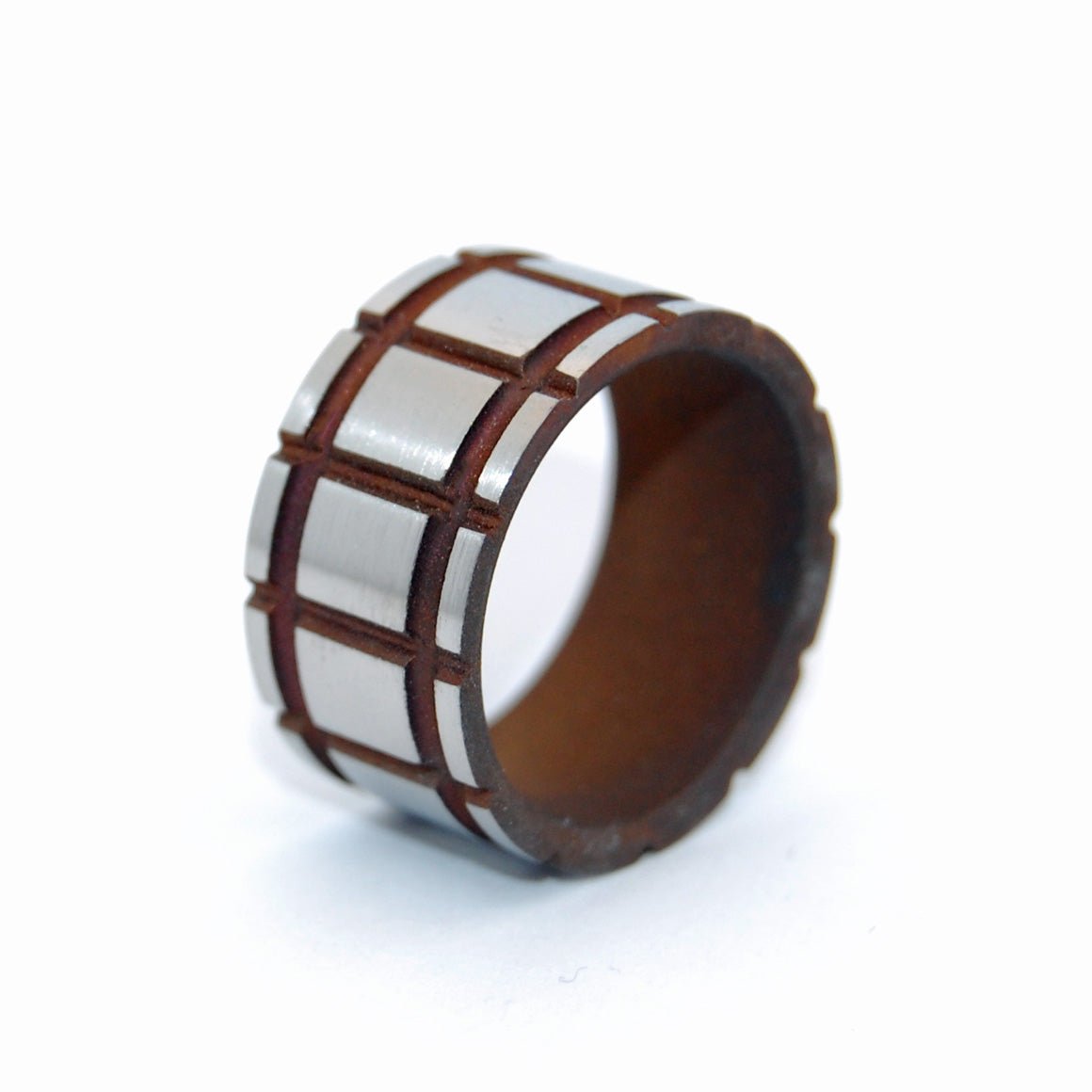 Star Killer | Men's Titanium & Simulated Rust Wedding Ring - Minter and Richter Designs