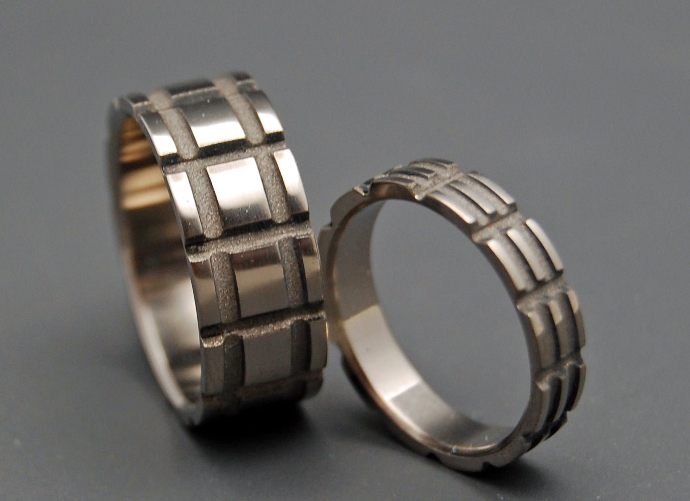 Starkiller Inspired | Made For Blade Runner 2049 Movie - Titanium Wedding Ring Set - Minter and Richter Designs