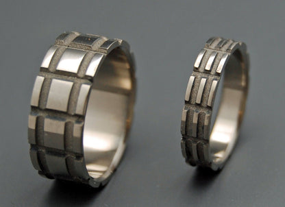 Starkiller Inspired | Made For Blade Runner 2049 Movie - Titanium Wedding Ring Set - Minter and Richter Designs