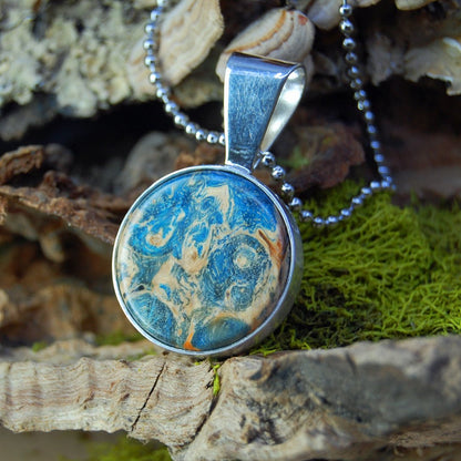 Starry Blue Box Elder Pendant - Pendant, Necklace - Minter and Richter Designs