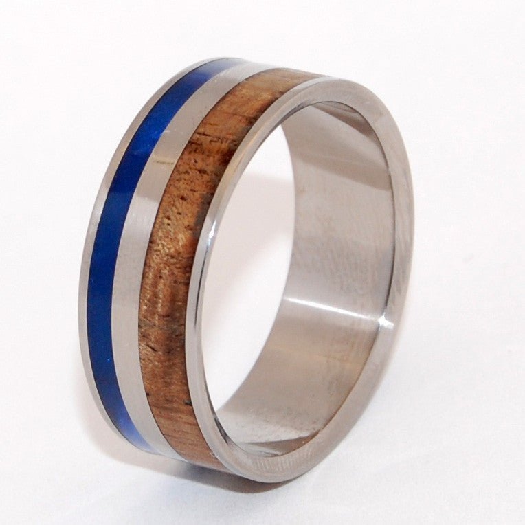 Starry Cove | Men's Koa Wood & Titanium Wedding Ring - Minter and Richter Designs