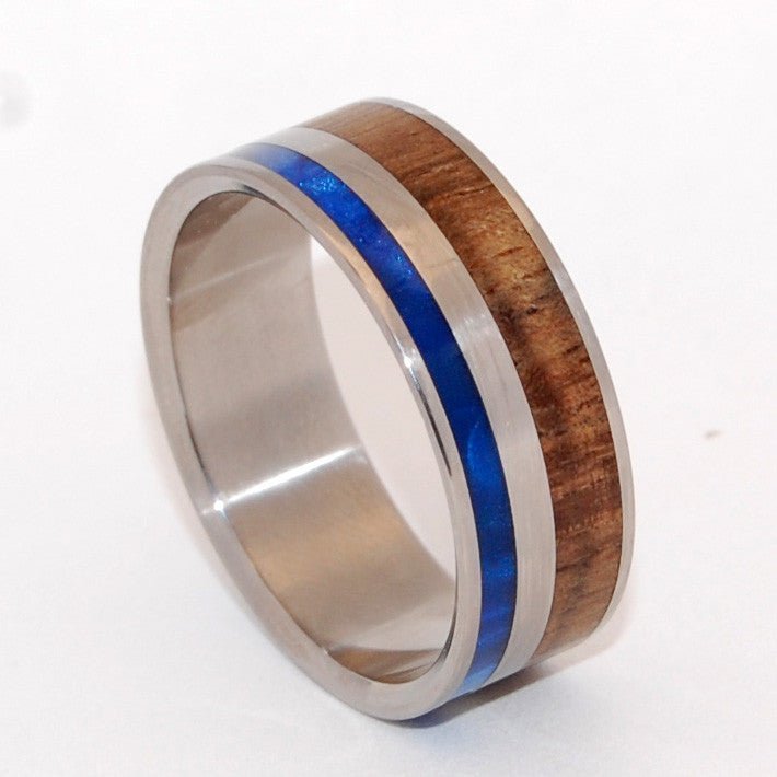 Starry Cove | Men's Koa Wood & Titanium Wedding Ring - Minter and Richter Designs