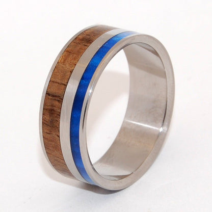 Starry Cove | Men's Koa Wood & Titanium Wedding Ring - Minter and Richter Designs