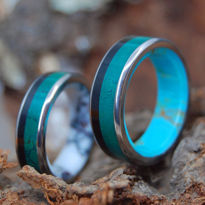 Stone's Throw Away | Stone & Titanium Wedding Ring - Minter and Richter Designs