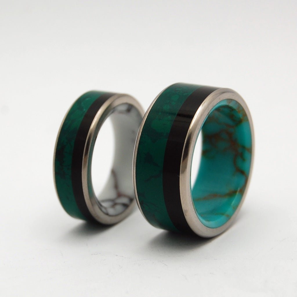 Stone's Throw Away | Stone & Titanium Wedding Ring - Minter and Richter Designs