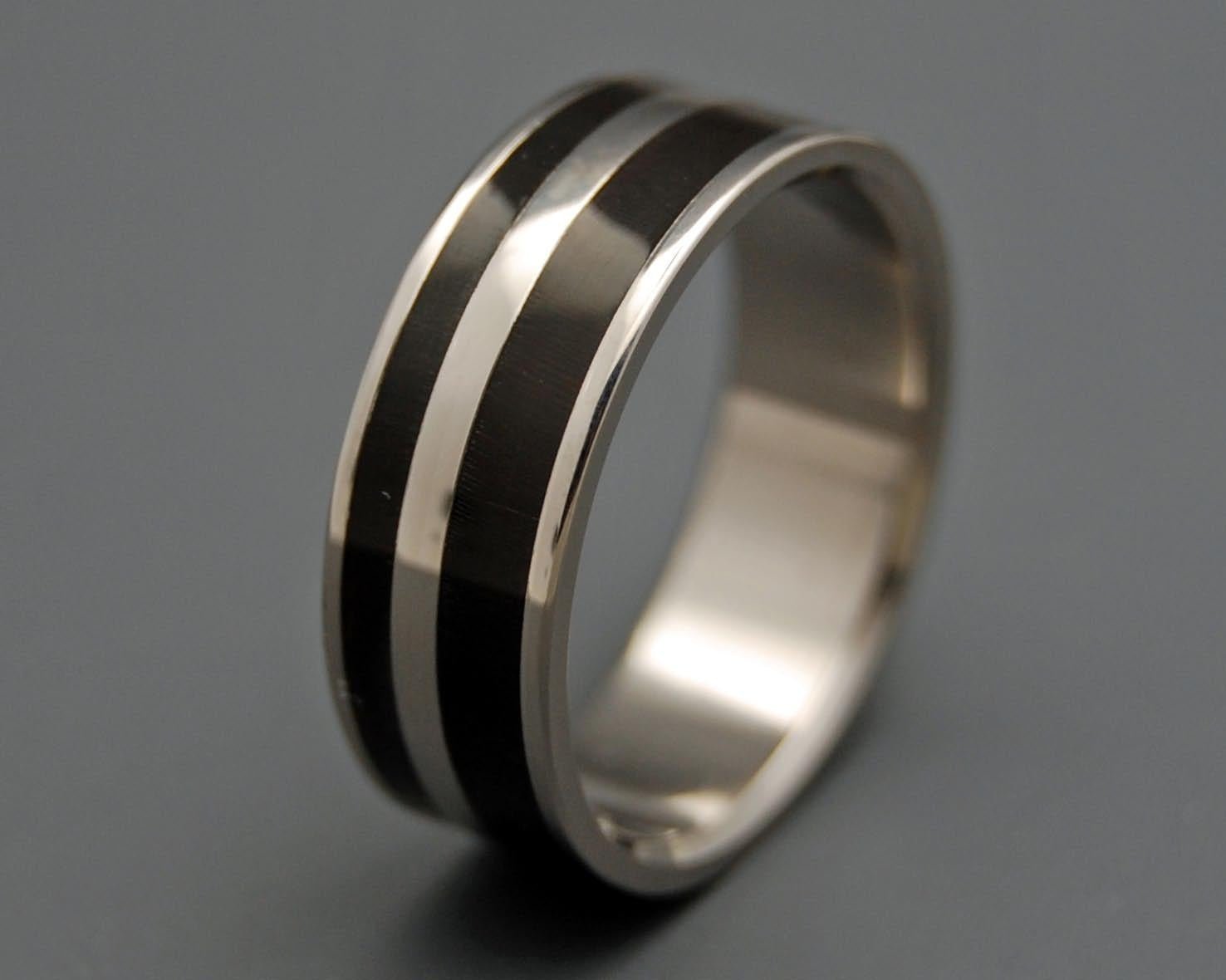 Strong & Svelte | Men's Water Buffalo Horn & Titanium Wedding Ring - Minter and Richter Designs