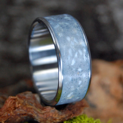 Sunshine State Predator | Men's Alligator Teeth, Beach Sand & Titanium Wedding Ring - Minter and Richter Designs