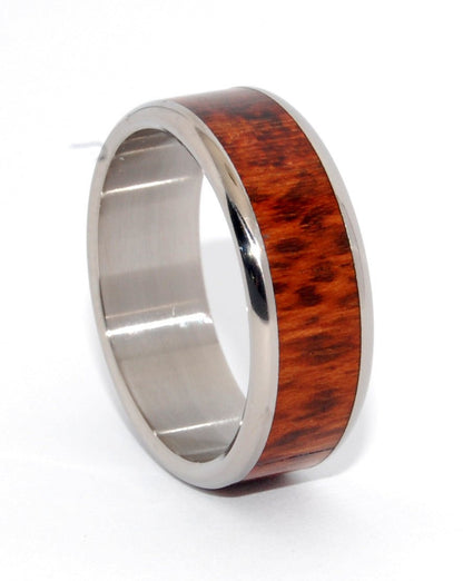 Tempted | Men's Snake Wood & Titanium Wedding Ring - Minter and Richter Designs