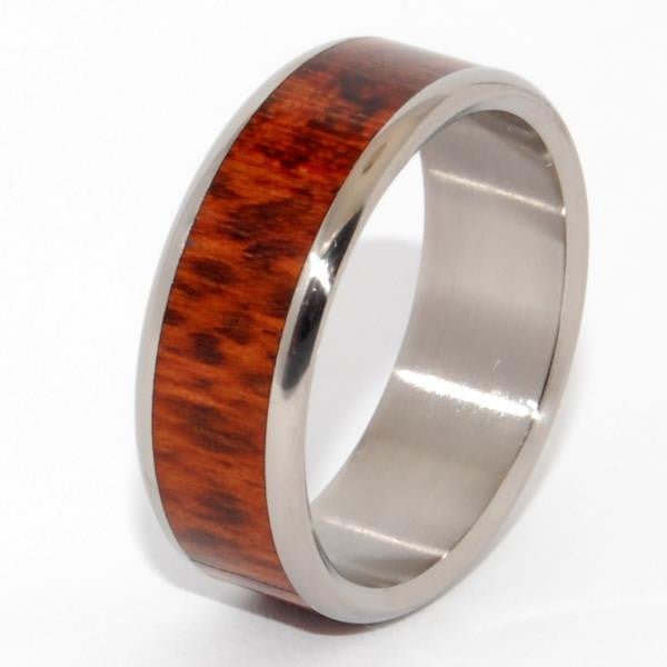 Tempted | Men's Snake Wood & Titanium Wedding Ring - Minter and Richter Designs