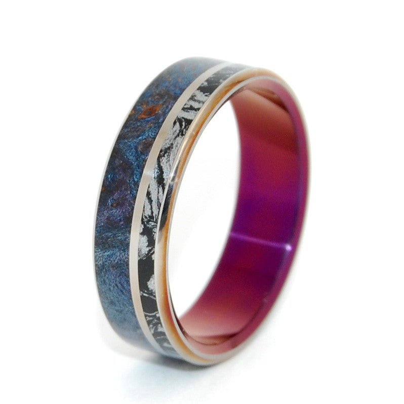 That Can Light A Room | Men's Wood, Titanium & M3 Wedding Ring - Minter and Richter Designs