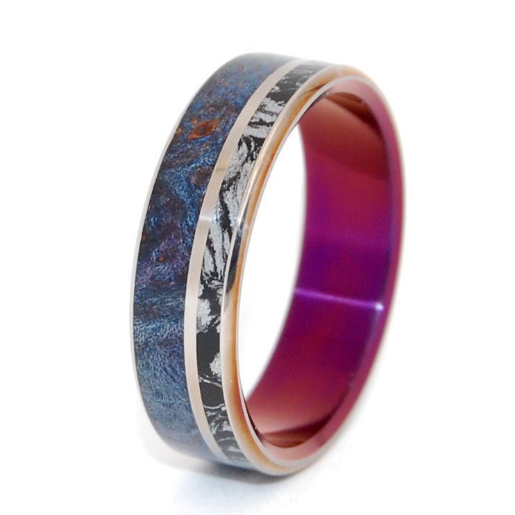 That Can Light A Room | Men's Wood, Titanium & M3 Wedding Ring - Minter and Richter Designs