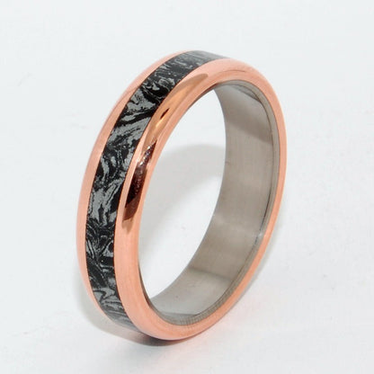 That Night The King Did Not Sleep | Men's M3, Copper & Titanium Wedding Ring - Minter and Richter Designs