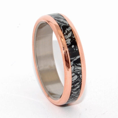 That Night The King Did Not Sleep | Men's M3, Copper & Titanium Wedding Ring - Minter and Richter Designs