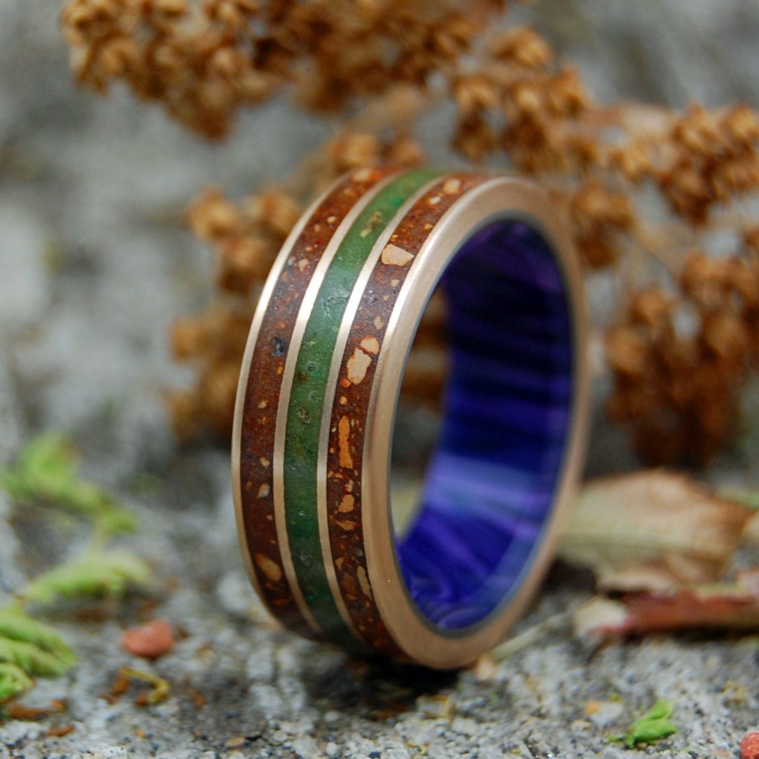 The Good Life | Men's Marijuana, Red Sox Dirt, Woolly Mammoth Tusk & Titanium Wedding Ring - Minter and Richter Designs