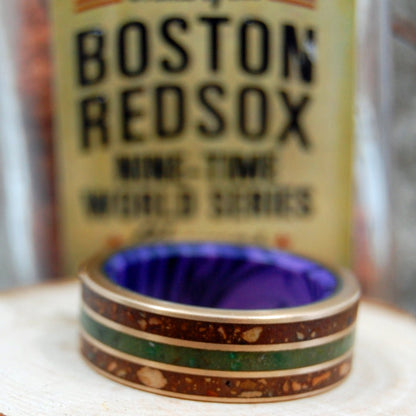 The Good Life | Men's Marijuana, Red Sox Dirt, Woolly Mammoth Tusk & Titanium Wedding Ring - Minter and Richter Designs