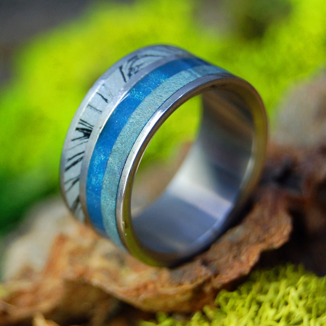 The Sea Has Many Moods | Size 5 At 7.9mm | Unique Wedding Band | On Sale - Minter and Richter Designs