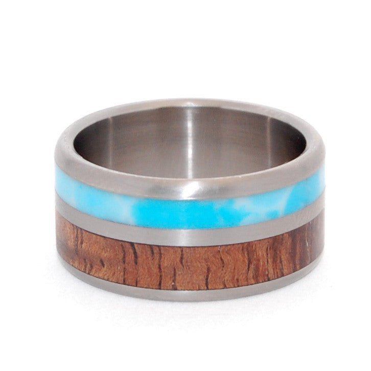 The Sky Above Our Home | Men's Wood, Stone & Titanium Wedding Ring - Minter and Richter Designs