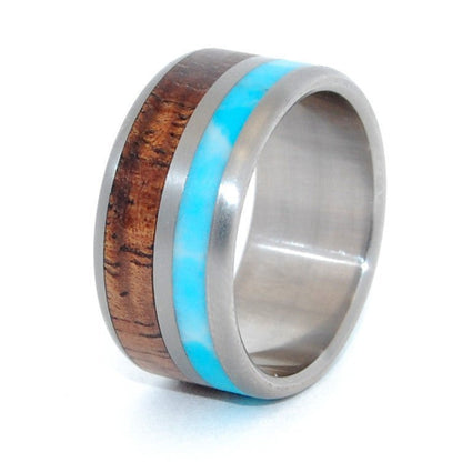 The Sky Above Our Home | Men's Wood, Stone & Titanium Wedding Ring - Minter and Richter Designs