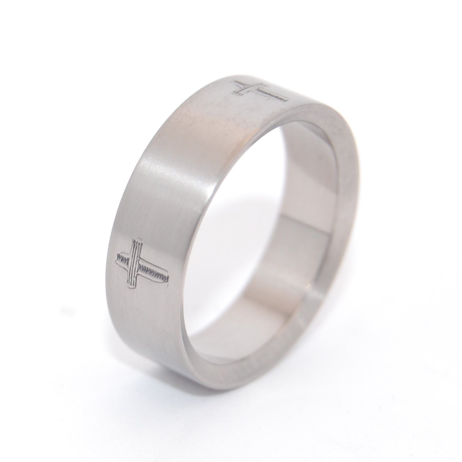 The Way, The Truth, And The Life | Men's Titanium Wedding Ring - Minter and Richter Designs