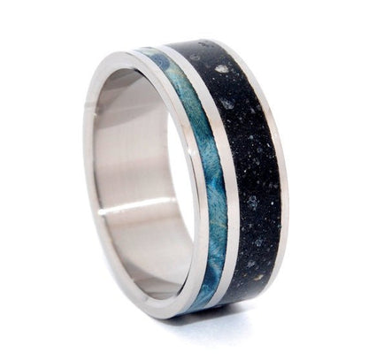 To Rise Above The Dark | Men's Concrete, Wood & Titanium Wedding Ring - Minter and Richter Designs