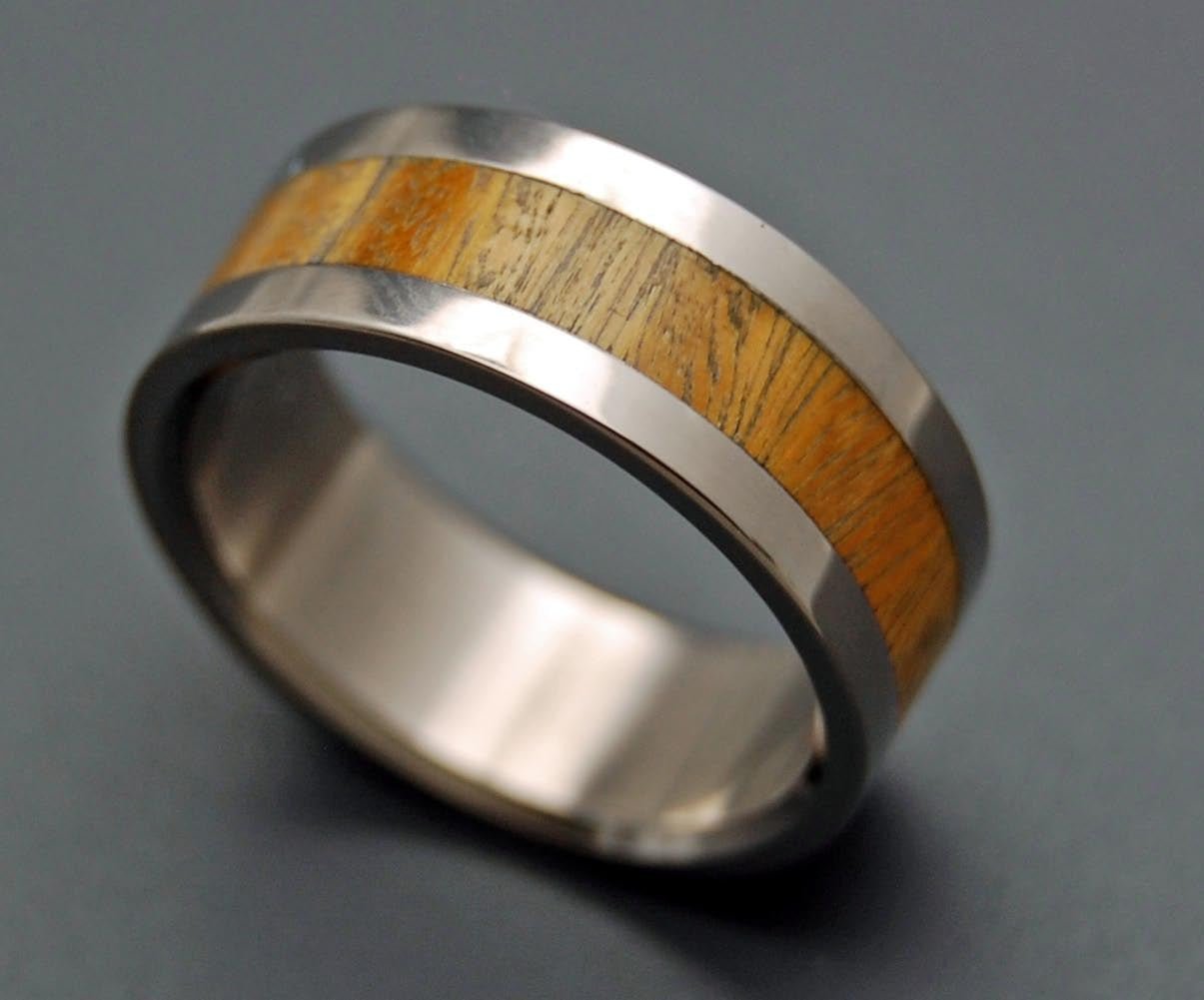 Tua | Men's Ancient Kauri Wood & Titanium Wedding Ring - Minter and Richter Designs