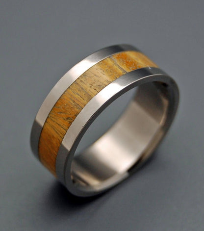 Tua | Men's Ancient Kauri Wood & Titanium Wedding Ring - Minter and Richter Designs