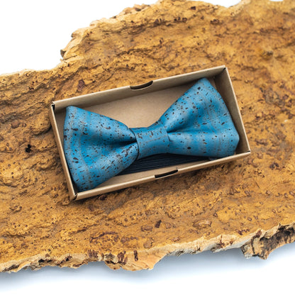 Turquoise Smart Cork Bow - Tie - Handmade Bow Tie - Groomsmen Gift - Minter and Richter Designs