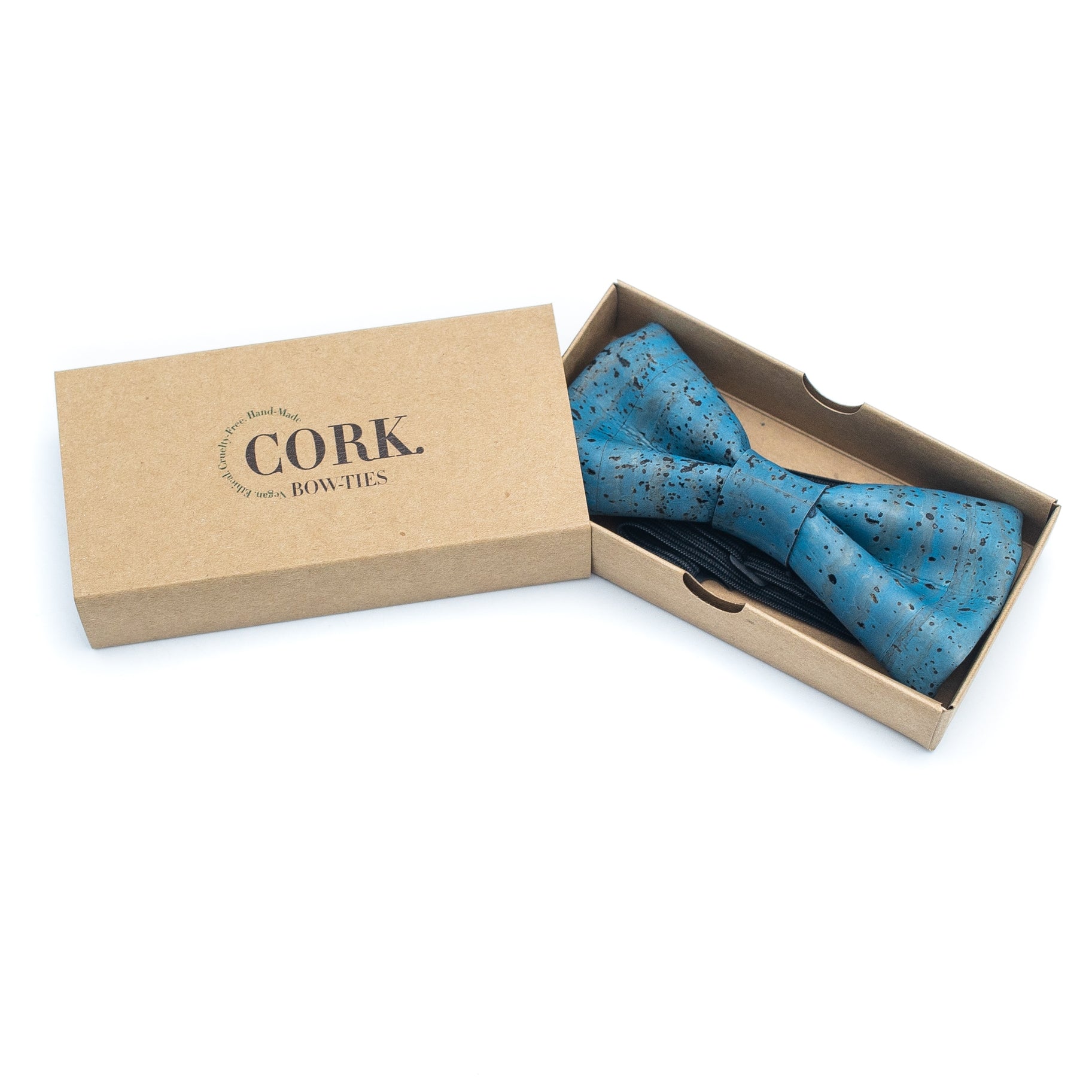 Turquoise Smart Cork Bow - Tie - Handmade Bow Tie - Groomsmen Gift - Minter and Richter Designs