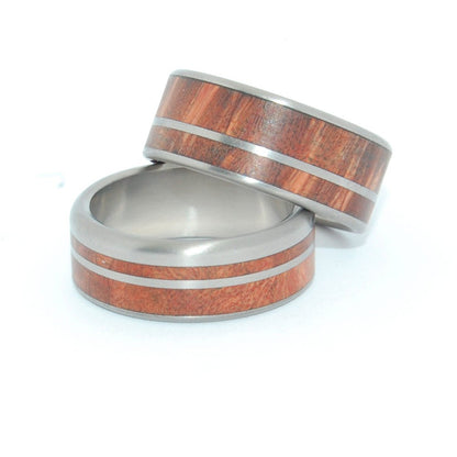 Under The Redwoods | California Redwood - Wooden Wedding Ring Set - Minter and Richter Designs