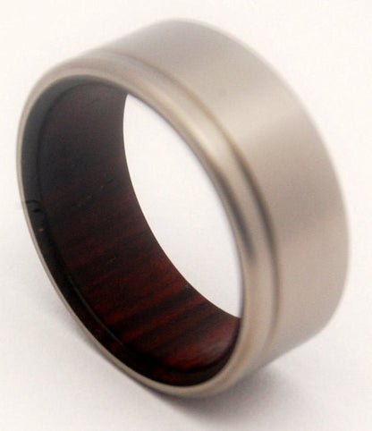 Unfettered | Men's Rosewood & Titanium Wedding Ring - Minter and Richter Designs