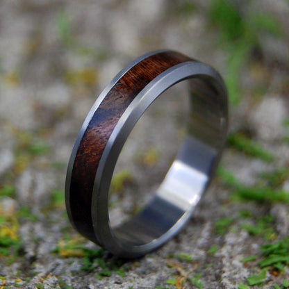 Walnut Wedding Ring | Men's Walnut Wood Wedding Ring - Minter and Richter Designs